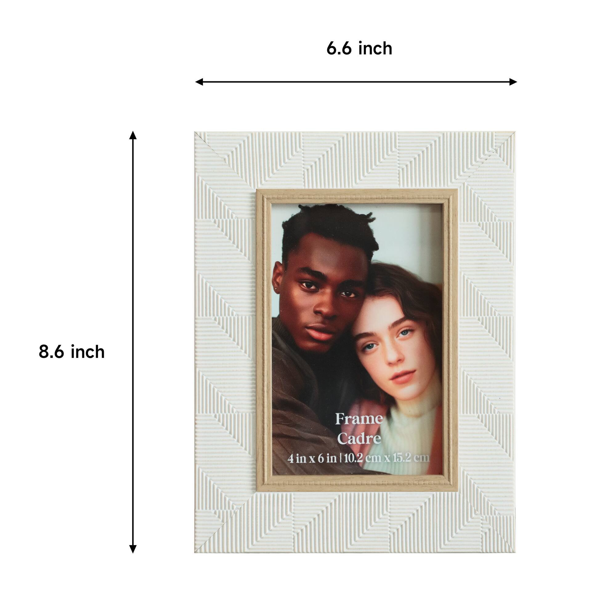 4" x 6" White Embossed Frame by Ashland®